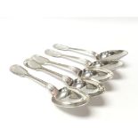 A set of fourteen French silver spoons, weight approx 1.2 kilograms.