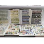 Six albums of GB and world stamps.