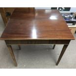 A Georgian lift top table.Approx 82.5x83x73cm high, extended