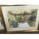 Five pastel and oil paintings by Graham Painter, various sizes - NO RESERVE