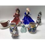 A collection of ceramics including royal doulton Poole and a midwinter part tea set