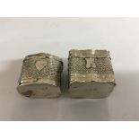 Two silver continental pill boxes - NO RESERVE