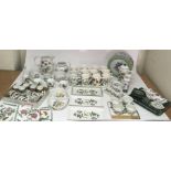 A collection of Portmeirion 'Botanic Garden' pattern china including mugs, jugs and accessories