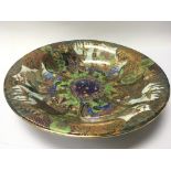 A Quality Wedgwood fairy land lustre bowl the centre decorated with delicate profusely applied