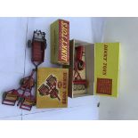 Dinky toys, reproduction boxes, including #310 far