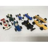 Scalextric, loose , vintage racing cars 1960s and 70s