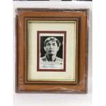 A framed and glazed signed photographic print of George Takei from Star Trek - NO RESERVE