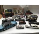 A collection of boxed and loose Diecast vehicles including Corgi, Matchbox, Burago etc