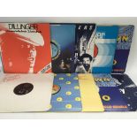A record box containing a collection of 12inch singles by various artists to include Dr Feelgood,