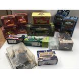 A collection of boxed Diecast TV and film related vehicles including Munsters Dragula, James Bond
