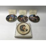 A collection of 13 Hummel & Goebel plates, including a Goebel annual plate. Hummel plates with COA.