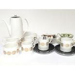 A Queen Anne modern design bone China coffee set and other ceramics - NO RESERVE