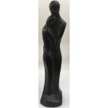 A large, abstract stone carving of couple.Approx 56cm - NO RESERVE