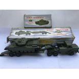 Dinky Supertoys , boxed Tank transporter #660 and a Centurian tank #651