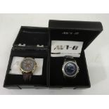 Two gent"s boxed AV1-8 modern watches