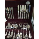 An canteen of silver plated cutlery