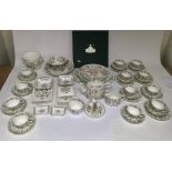 A collection of Minton 'Haddon Hall' pattern tea and dinnerware china