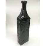 A large studio pottery vase by F.S.Robinson for Ducketts Wood pottery, of flattened form with