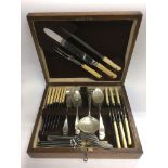 A canteen of silver plated cutlery - NO RESERVE