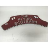 included is a large flying Scotsman sign.