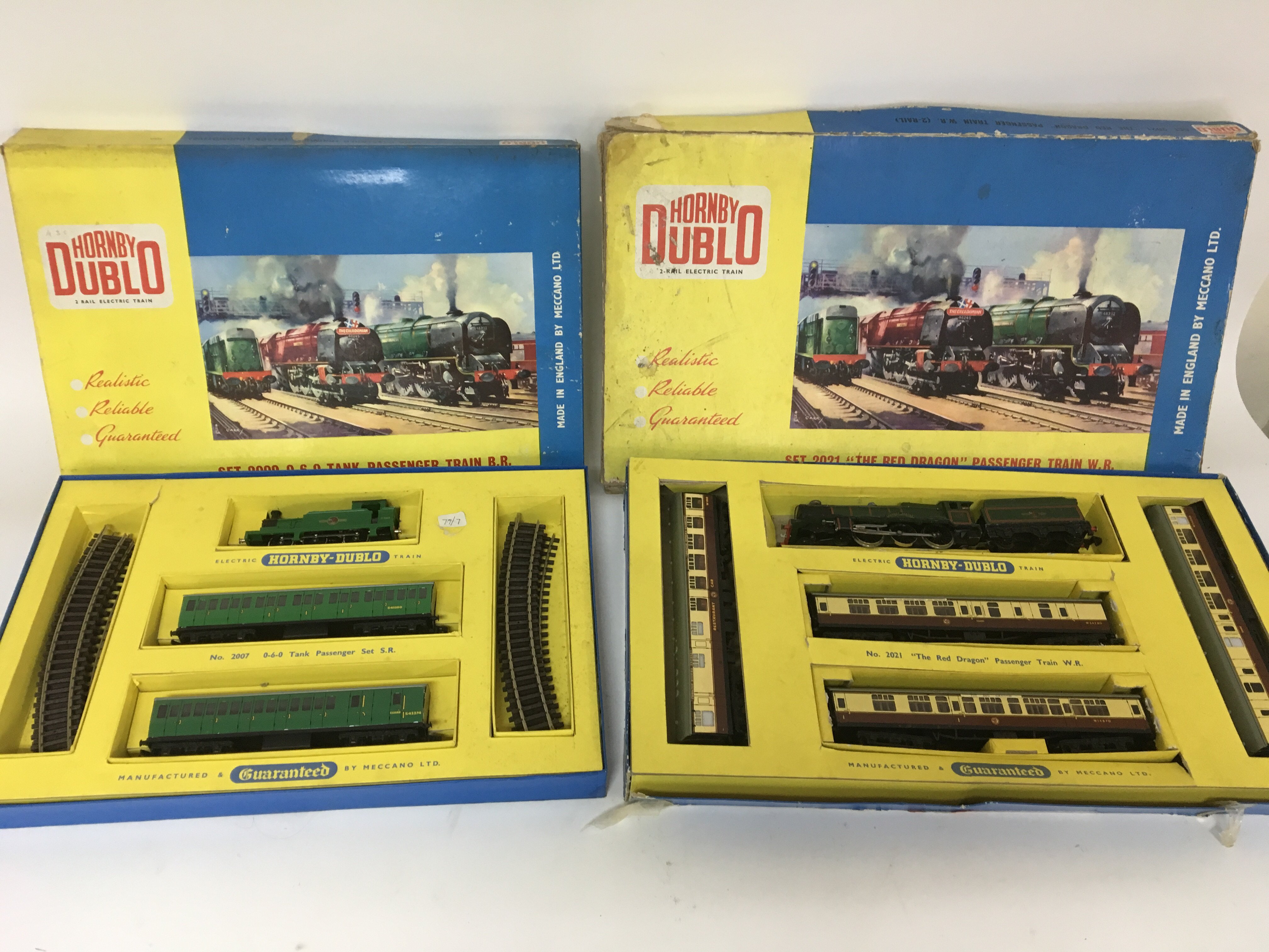 Included are 2 hornby Dublo oo gauge sets.