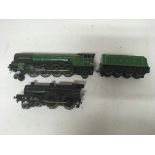 Included are a pair of o Gauge locomotives, one having a tender.