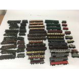 Include are 10 OO gauge locomotives and a Large number of coaches and rolling stock.