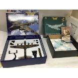 Included are 2 model corgi limited edition aircrafts.