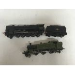 Included is pair of o gauge locomotives, one having a tender.