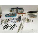 Included is a large assortment of model boat items including, a number of which are triang minic.