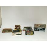 Included are 6 boxed vehicles including a boxed dinky pullmore car transporter.