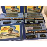 Included are 3 hornby double 3 rail sets, including 2 duchess of Montrose and 1 silver king.