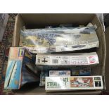 Included are 4 boxed of model kits, including Revell, hasegawa tamiya and Airfix.