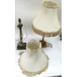 Two Classical style brass lamps - NO RESERVE