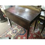 A 19th Century mahogany pembroke table, approx 86cm x 96cm x 71cm.