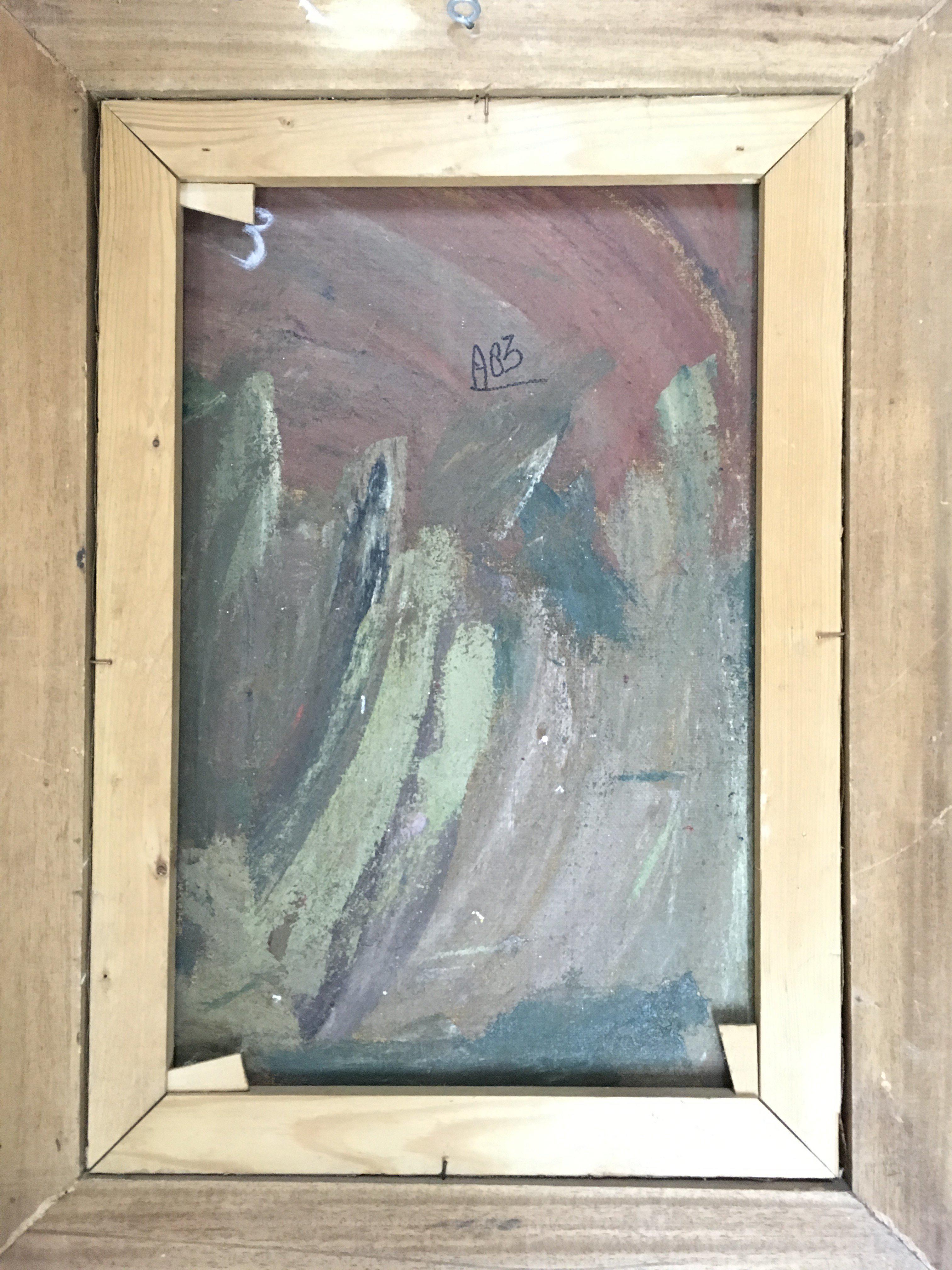 A framed oil on canvas portrait of a Middle Easter - Image 4 of 4