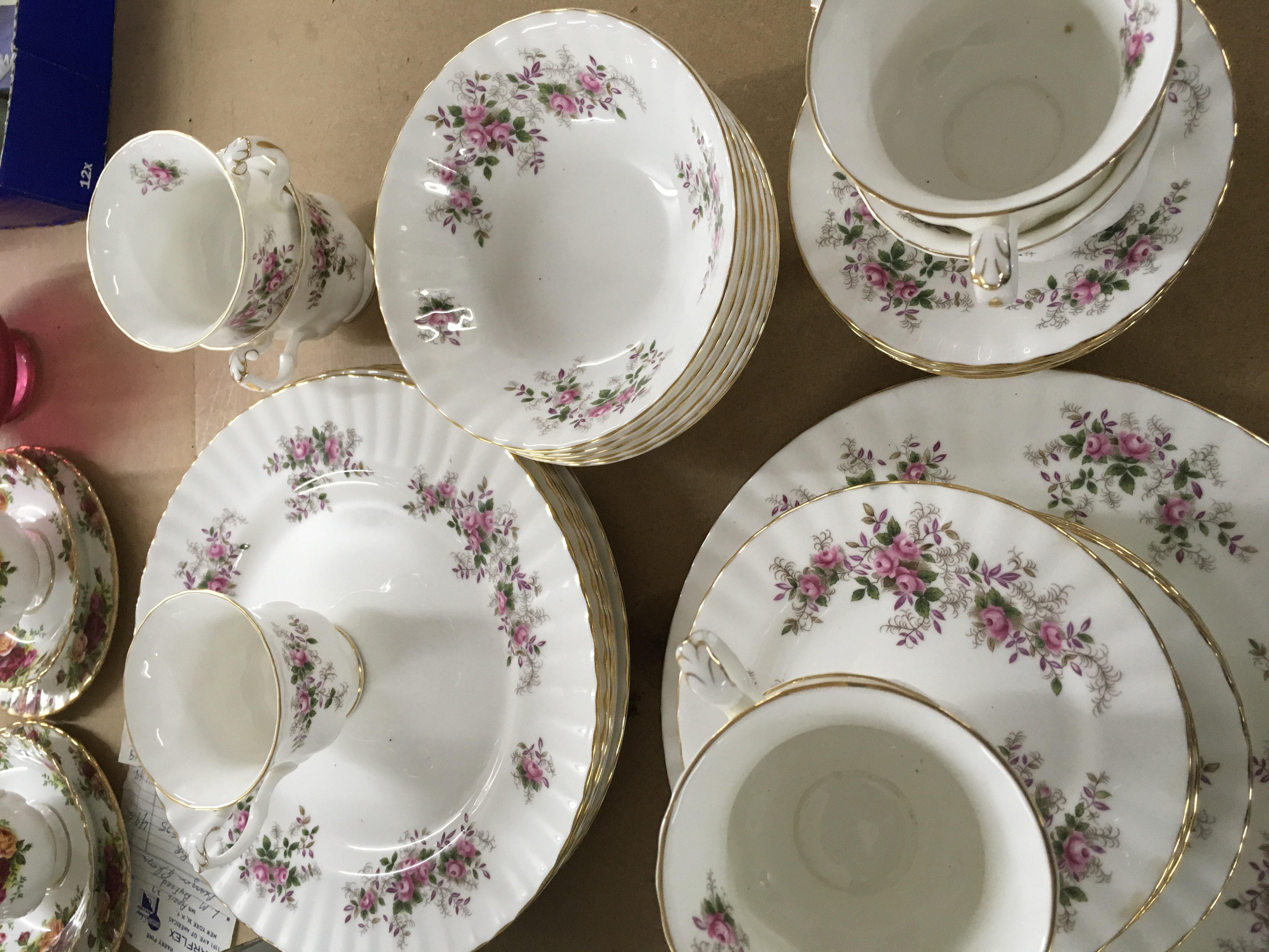 A collection of Royal Albert lavender rose , inclu