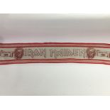 A very rare Iron Maiden 1980 British tour scarf, b