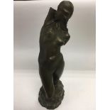 A Barbara Tribe 1930s Art Deco bronzed plaster fig