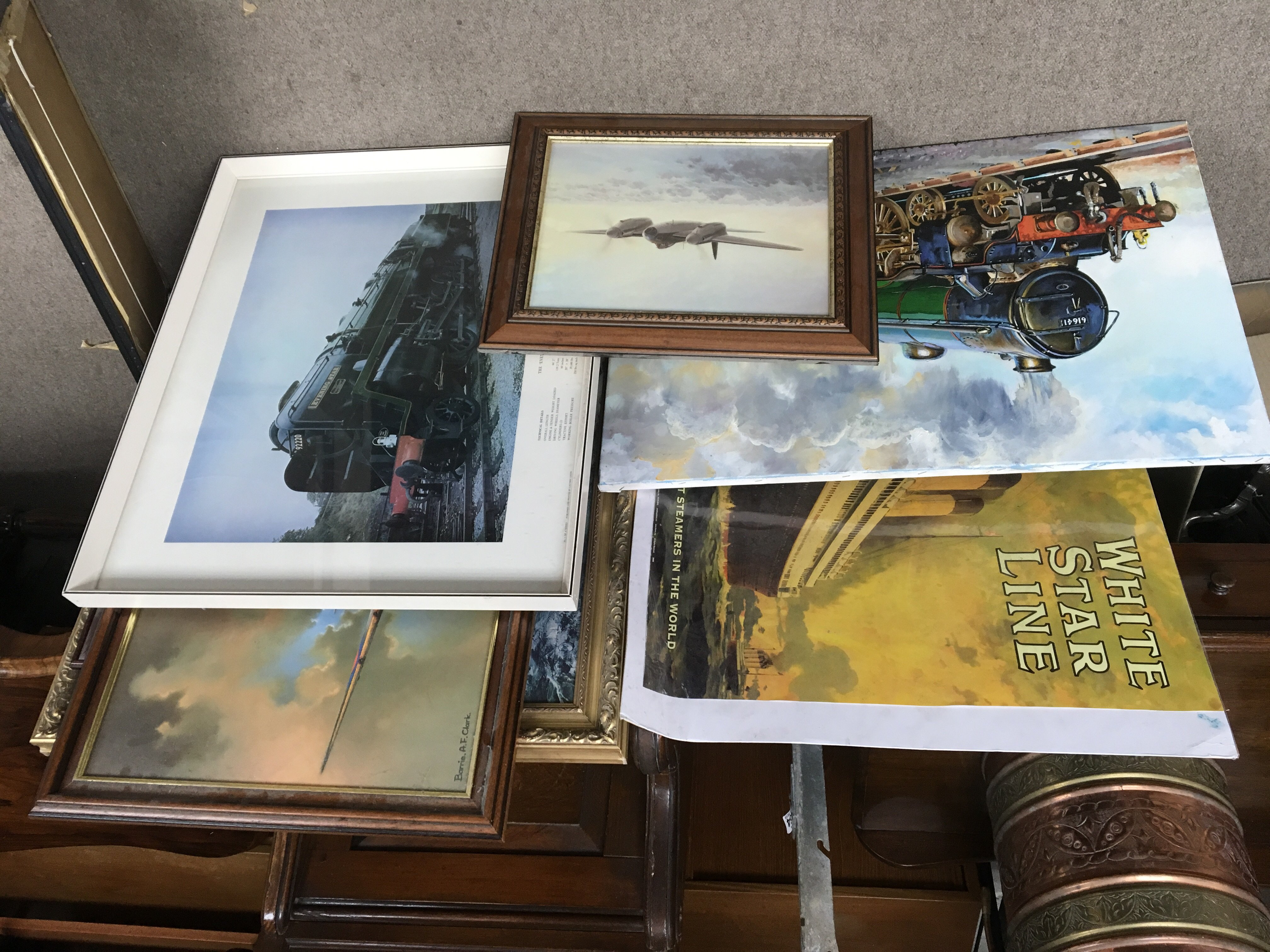 A collection of prints, oil paintings and two puzz - Image 2 of 2