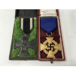 A German WW1 2nd class iron cross marked 1914 and