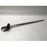 A Victorian 1895 Navy cutlass short sword, with ma