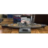 A remote control model of a WWII boat, possibly Th