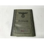 A German WW2 soldiers passbook, attributed to a “K