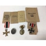 A group of 4 German WW2 medals including an Iron C