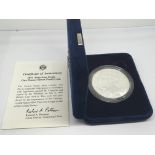 A Silver 2011 Proof American silver (9.99%) dollar in a fitted box West Point Mint. Designed by