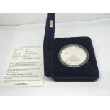 A Silver 2005 Proof American silver (9.99%) dollar in a fitted box West Point Mint. Designed by