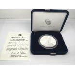 A Silver 2013 Proof American silver (9.99%) dollar in a fitted box West Point Mint. Designed by