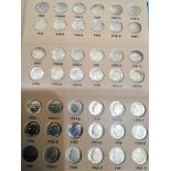 A Complete set of Roosevelt Dimes 1946-2016 Including P,D,S, S Proof and Silver Proof. In one