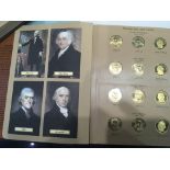 Two Albums containing Commemorative American President Proof Dollars from 2007-P-2015-S a great